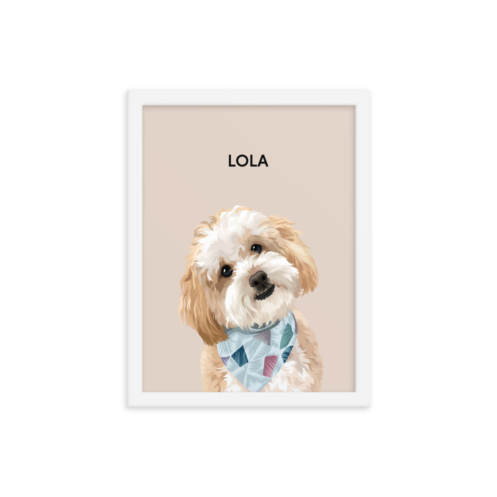 White / 8"x10" / Blush