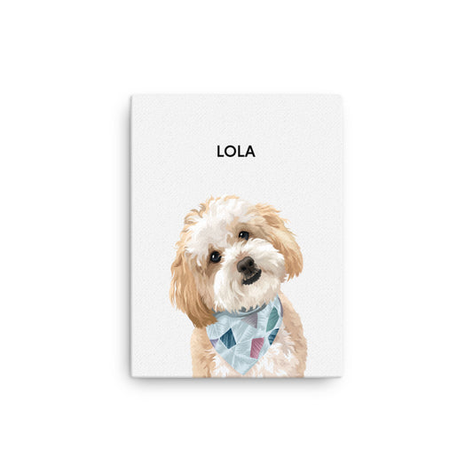 Classic Canvas Portrait - One Pet